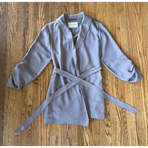 Aritzia BABATON Gray Pullover Cardigan Jacket Shirt Top Women's Size Small - Picture 3 of 11